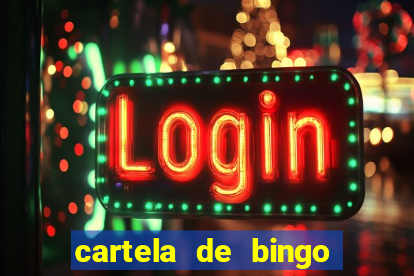 cartela de bingo cha de panela